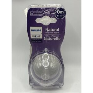 📀 Philips Avent Natural Response Nipple - 0m (2PACK) NEW